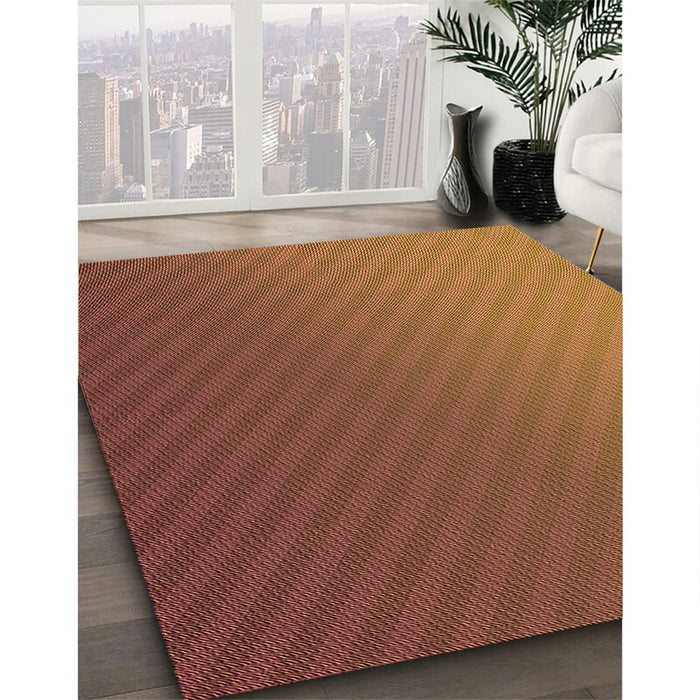 Machine Washable Transitional Orange Rug in a Family Room, wshpat1041org