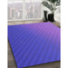 Patterned Purple Rug in Family Room, pat1041pur