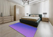 Patterned Purple Rug in a Bedroom, pat1041pur