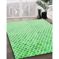 Patterned Green Rug, pat1042grn