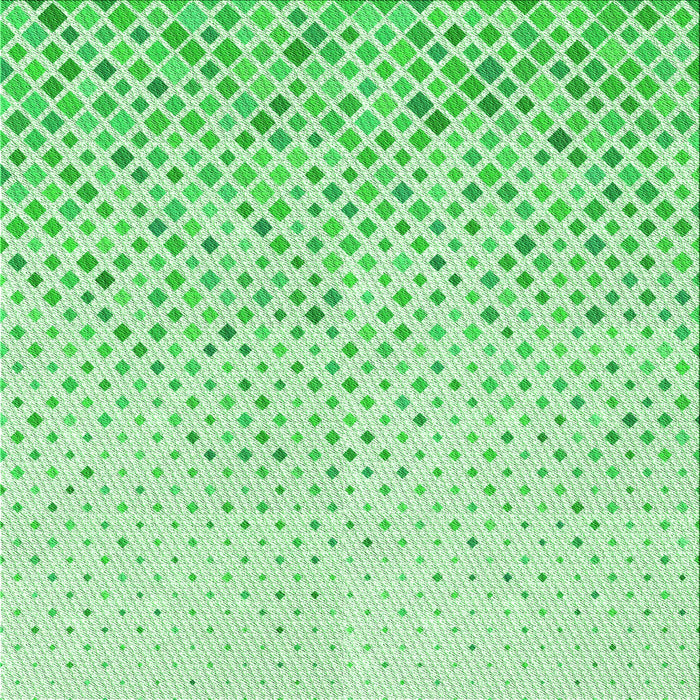 Round Patterned Green Rug, pat1042grn