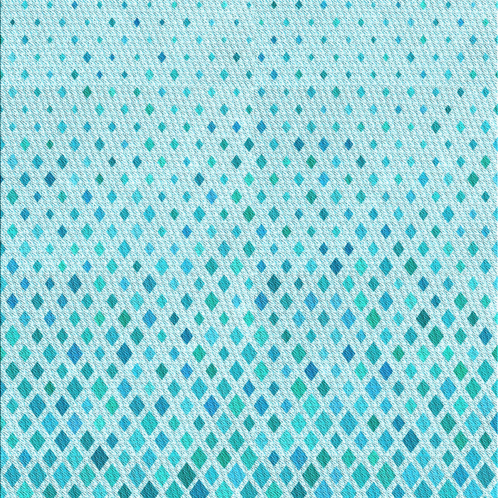Machine Washable Transitional Diamond Blue Rug, wshpat1042lblu