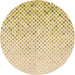 Square Patterned Golden Blonde Gold Rug, pat1042org