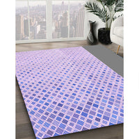 Patterned Purple Mimosa Purple Rug, pat1042pur