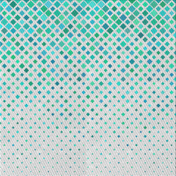 Square Patterned Pale Turquoise Blue Novelty Rug, pat1042