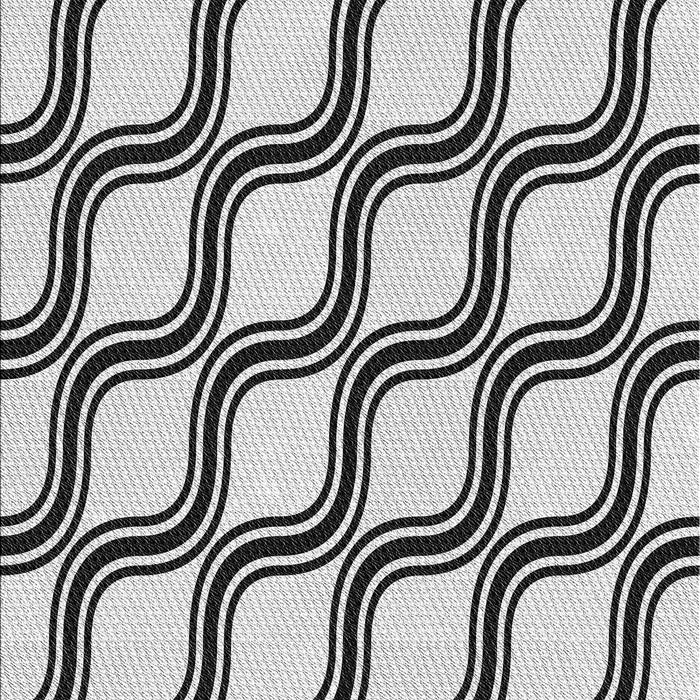 Patterned Platinum Gray Rug, pat1043gry