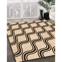 Patterned Golden Blonde Gold Rug, pat1043org