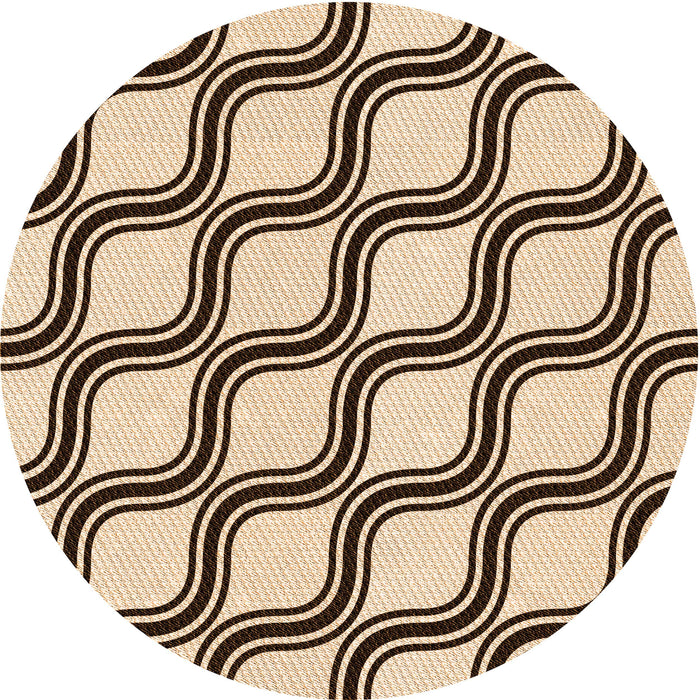 Square Patterned Golden Blonde Gold Rug, pat1043org