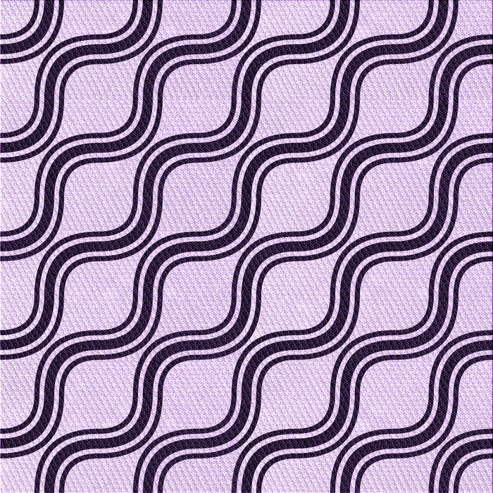 Round Patterned Purple Rug, pat1043pur