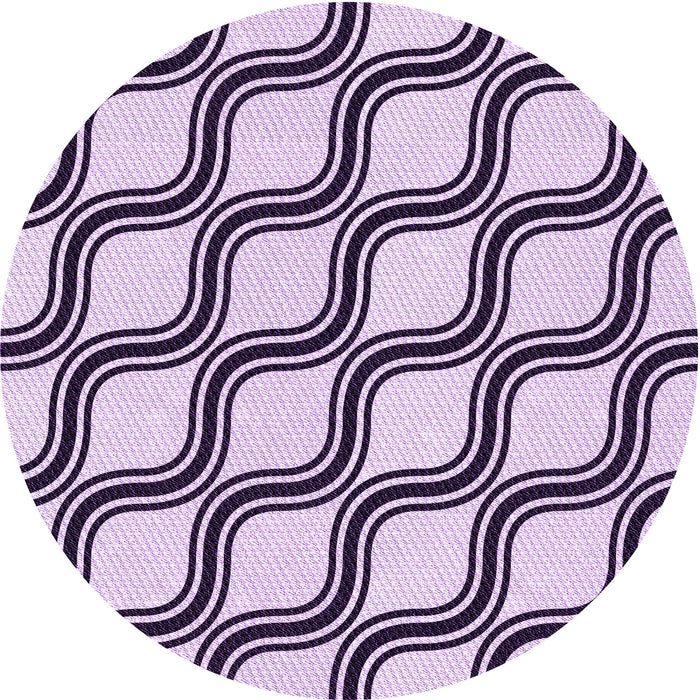 Square Patterned Purple Rug, pat1043pur