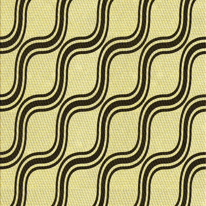 Machine Washable Transitional Mustard Yellow Rug, wshpat1043yw