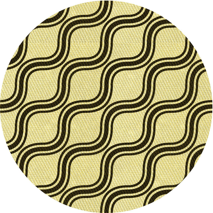 Square Machine Washable Transitional Mustard Yellow Rug in a Living Room, wshpat1043yw