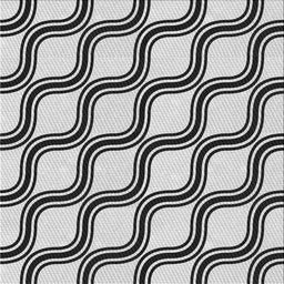 Square Patterned Light Black Novelty Rug, pat1043