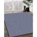 Machine Washable Transitional Night Blue Rug in a Family Room, wshpat1044blu