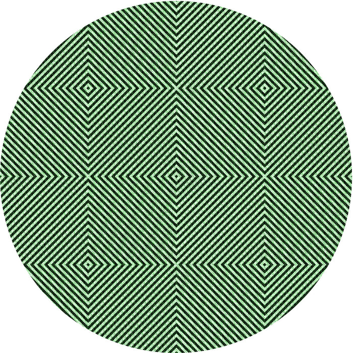 Square Patterned Light Green Rug, pat1044grn