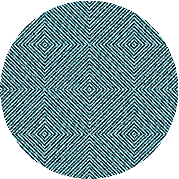 Square Patterned Blue Rug, pat1044lblu