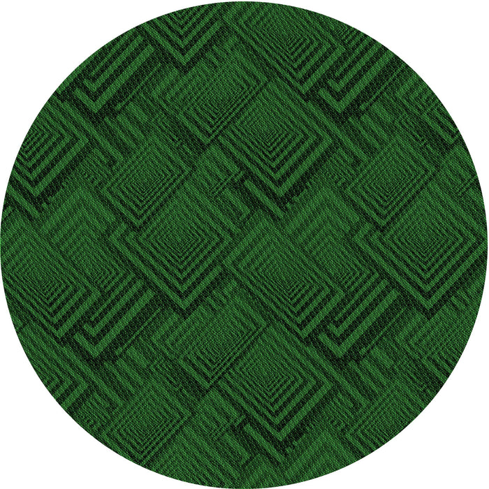 Square Patterned Green Rug, pat1045grn