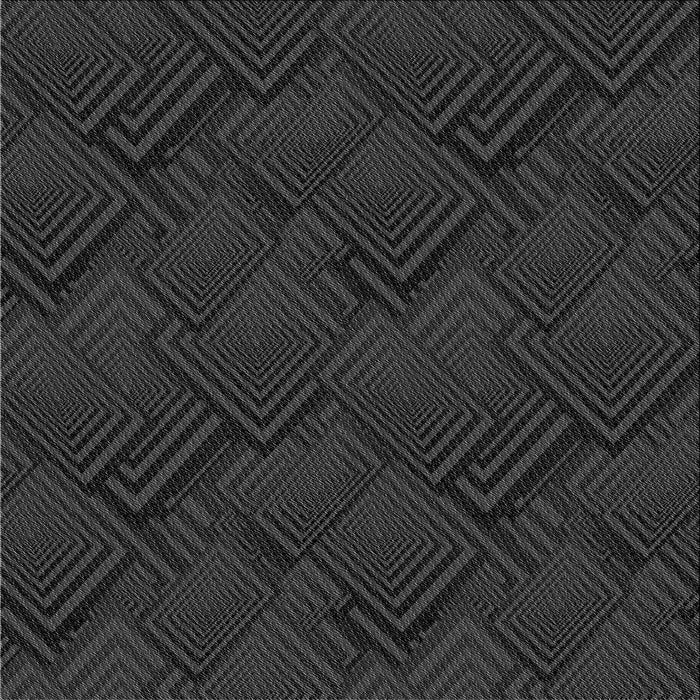 Round Patterned Midnight Gray Rug, pat1045gry