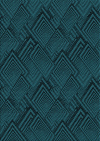 Machine Washable Transitional Teal Green Rug, wshpat1045lblu