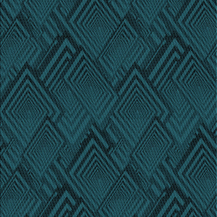 Patterned Teal Green Rug, pat1045lblu