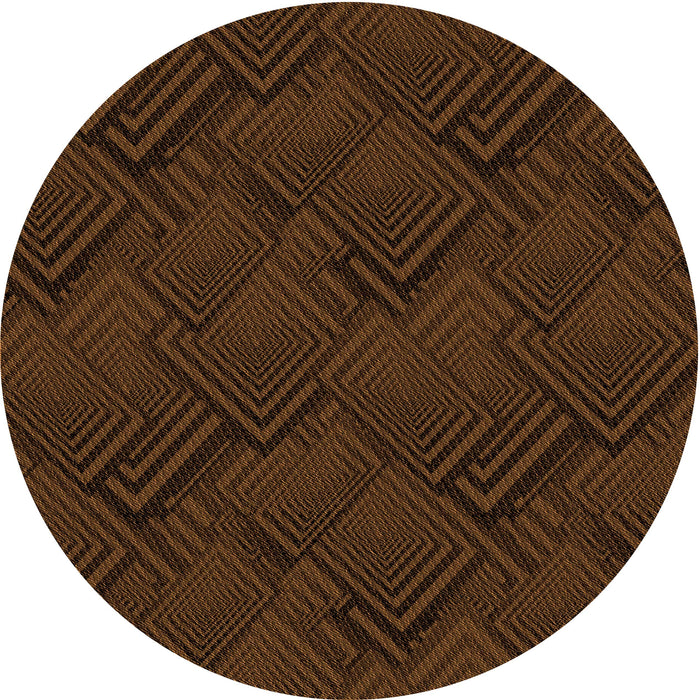 Square Machine Washable Transitional Saddle Brown Rug in a Living Room, wshpat1045org