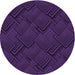 Square Machine Washable Transitional Deep Purple Rug in a Living Room, wshpat1045pur