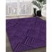 Machine Washable Transitional Deep Purple Rug in a Family Room, wshpat1045pur