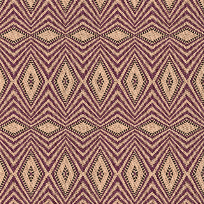 Round Patterned Brown Red Rug, pat1046brn