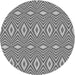 Square Patterned Silver Gray Rug, pat1046gry