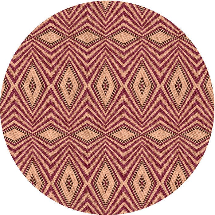 Square Patterned Brown Sand Brown Rug, pat1046org