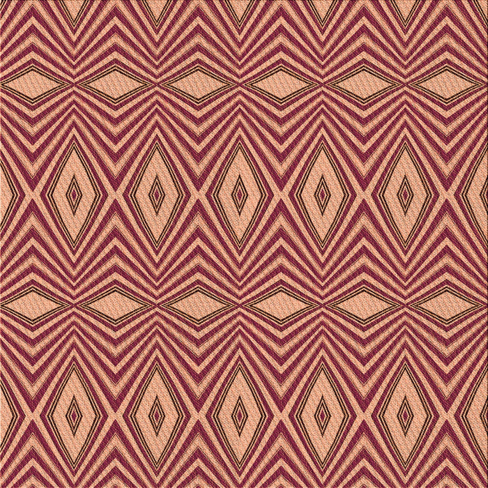 Round Patterned Brown Sand Brown Rug, pat1046org