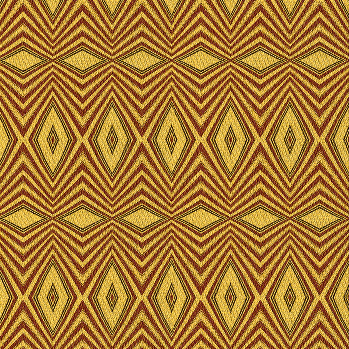 Round Patterned Tomato Red Rug, pat1046yw