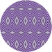 Square Machine Washable Transitional Bright Purple Rug, wshpat1046