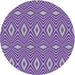 Sideview of Patterned Bright Purple Novelty Rug, pat1046