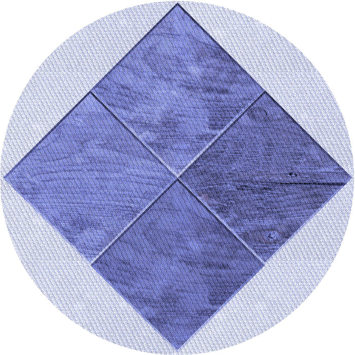 Square Patterned Periwinkle Purple Rug, pat1047blu