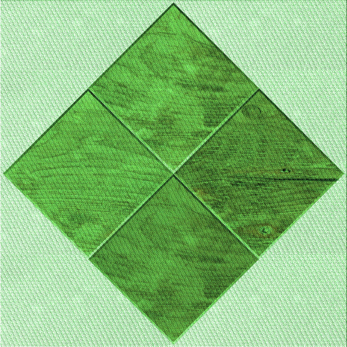 Round Machine Washable Transitional Light Green Rug, wshpat1047grn
