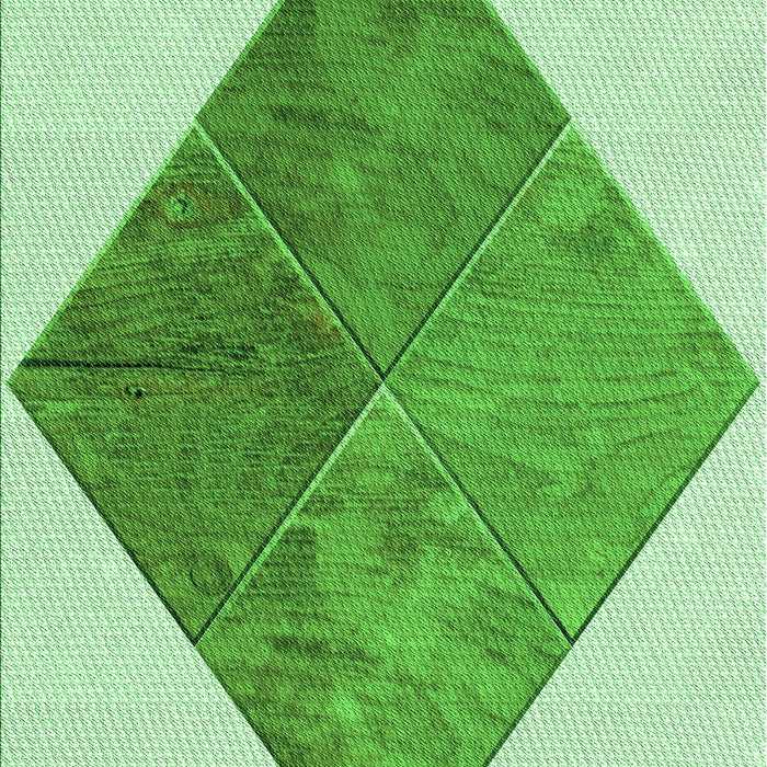 Machine Washable Transitional Light Green Rug, wshpat1047grn