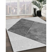 Patterned Silver Gray Rug, pat1047gry