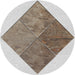 Square Machine Washable Transitional Brown Rug, wshpat1047