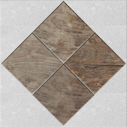 Sideview of Machine Washable Transitional Brown Rug, wshpat1047
