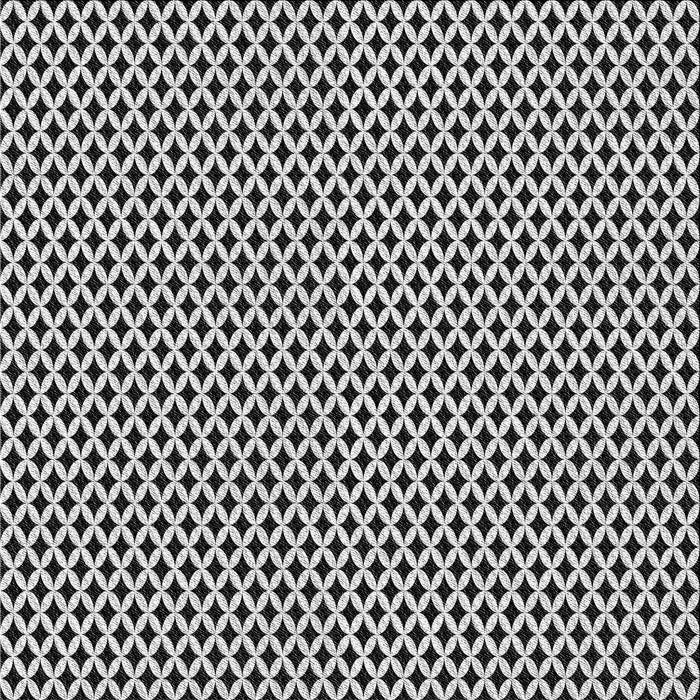 Round Patterned Black Rug, pat1048gry