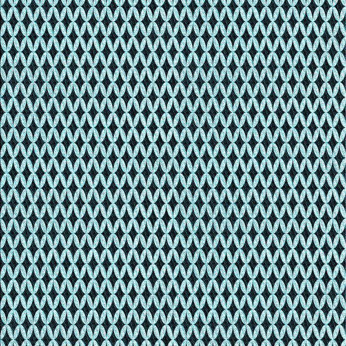 Patterned Deep-Sea Blue Rug, pat1048lblu