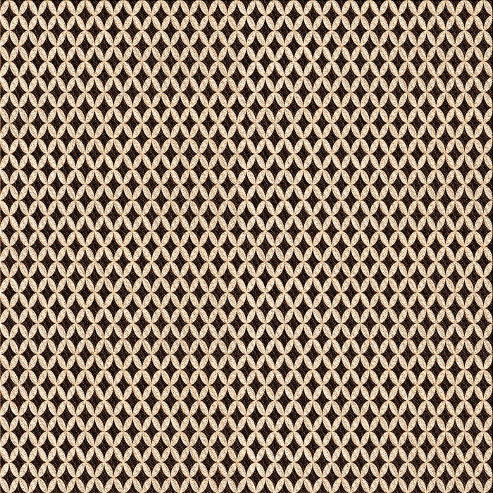 Round Patterned Bakers Brown Rug, pat1048org