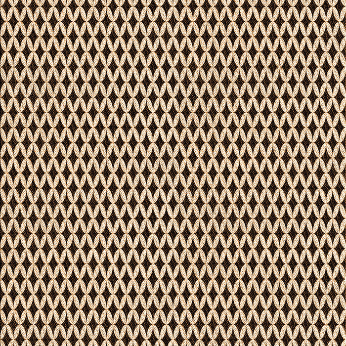 Patterned Bakers Brown Rug, pat1048org