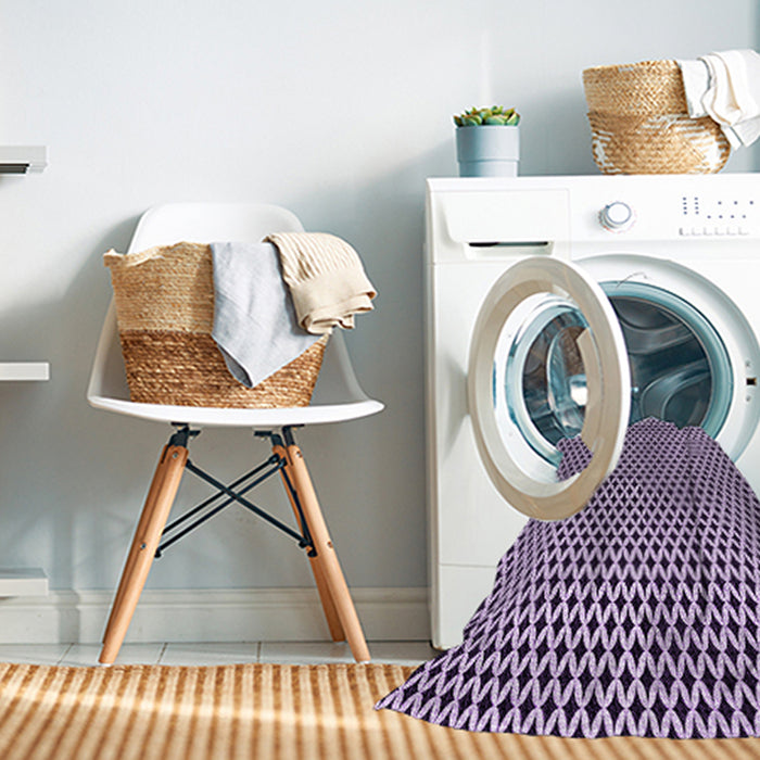 Machine Washable Transitional Blossom Pink Rug in a Washing Machine, wshpat1048pur