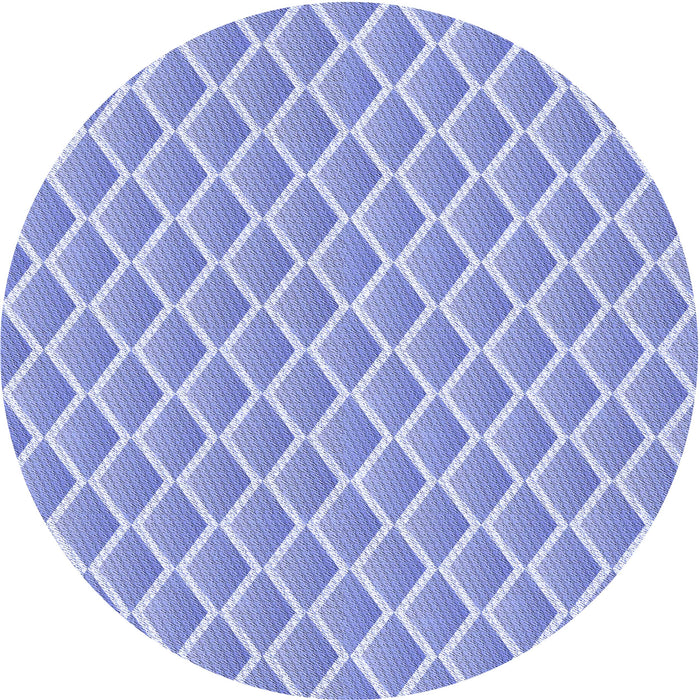 Square Patterned Light Slate Blue Rug, pat1049blu