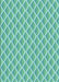 Patterned Turquoise Green Rug, pat1049lblu