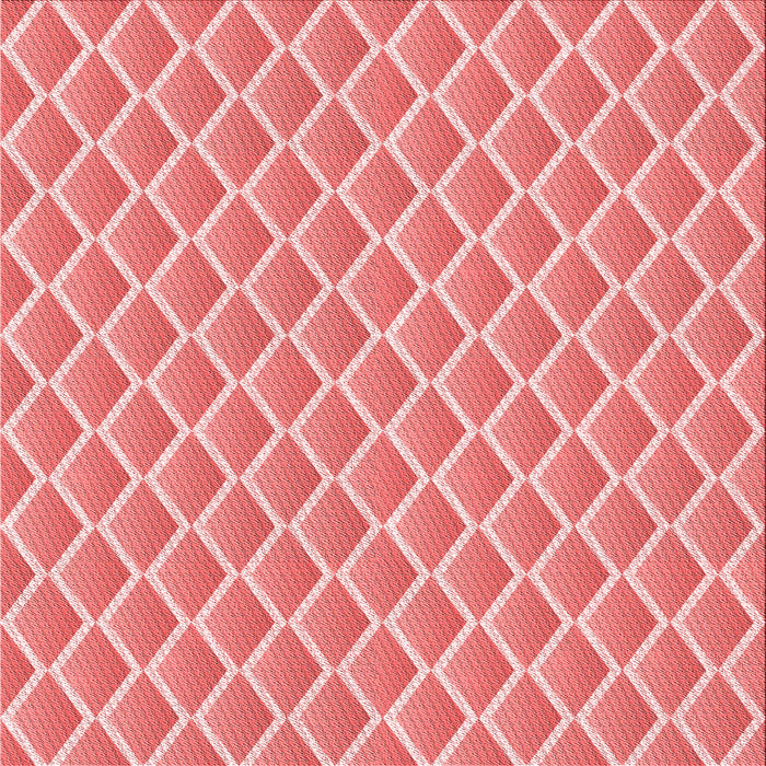 Round Machine Washable Transitional Pastel Pink Rug, wshpat1049rd