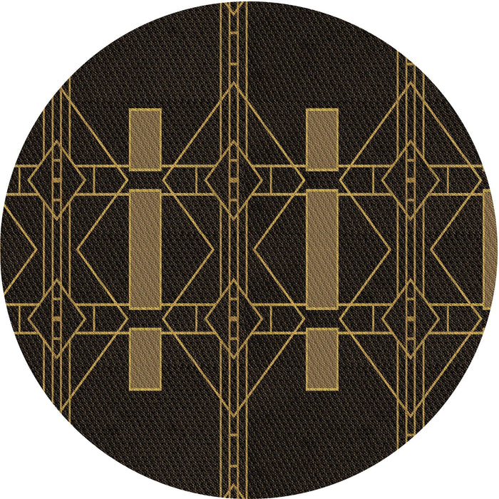 Square Patterned Red Brown Rug, pat105brn