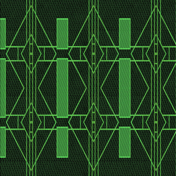 Patterned Green Rug, pat105grn